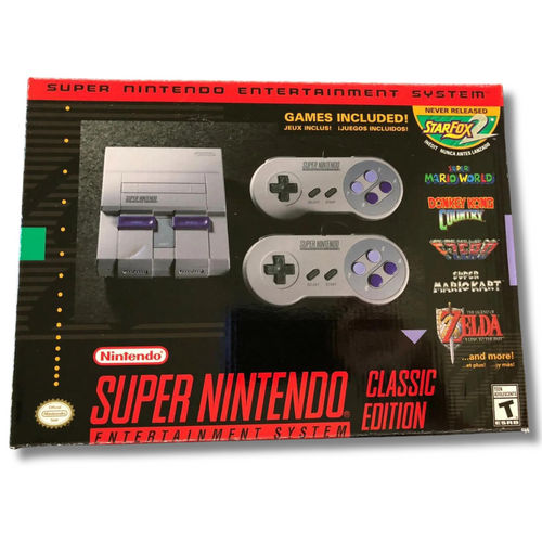 Super Nintendo Entertainment System Classic Edition built in 21 Games