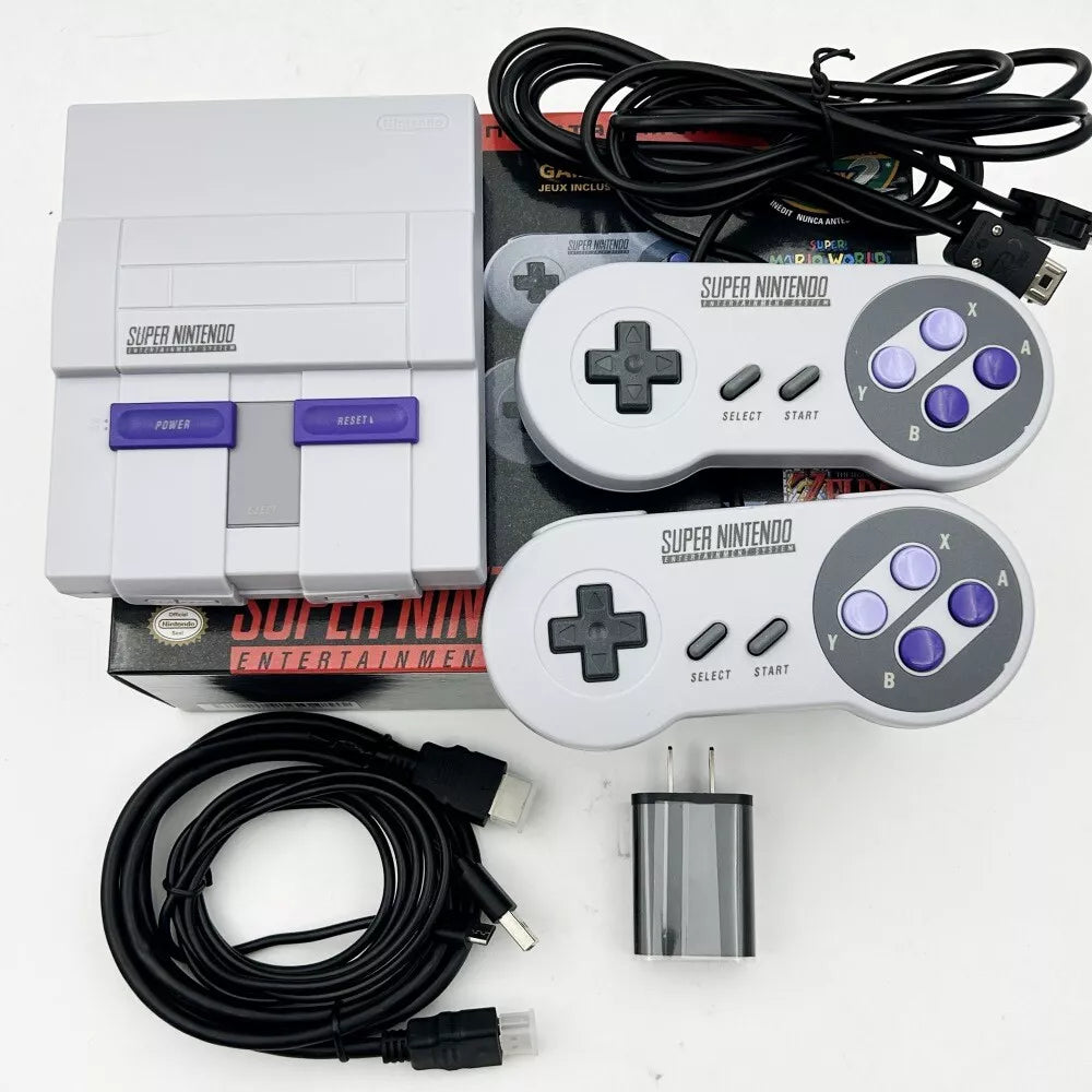 Super Nintendo Entertainment System Classic Edition built in 21 Games