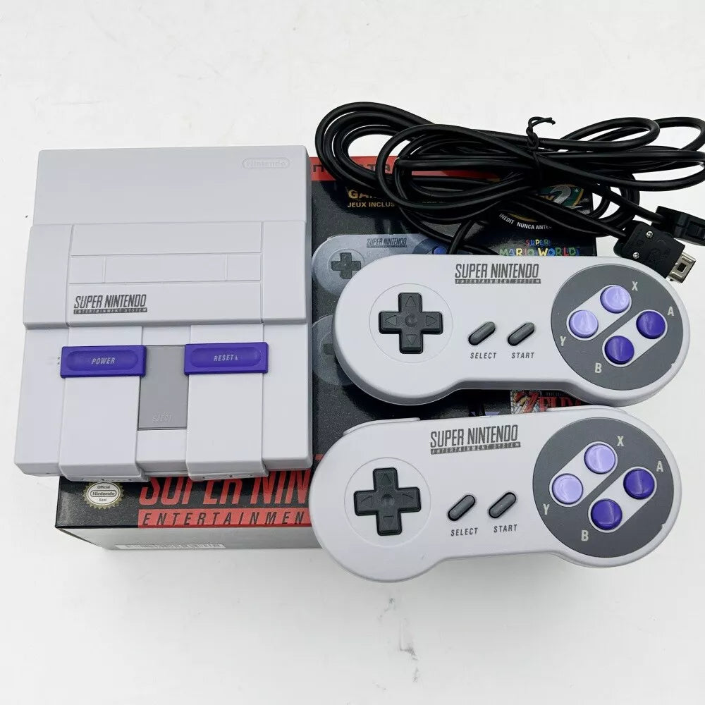 Super Nintendo Entertainment System Classic Edition built in 21 Games